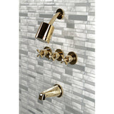 Millennium Triple-Handle Tub and Shower Faucet