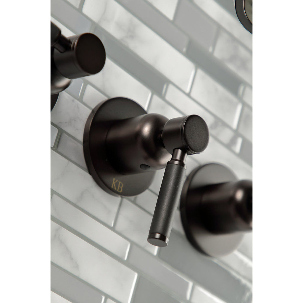 Kaiser Triple-Handle Tub and Shower Faucet