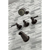 Kaiser Triple-Handle Tub and Shower Faucet