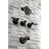 Kaiser Triple-Handle Tub and Shower Faucet