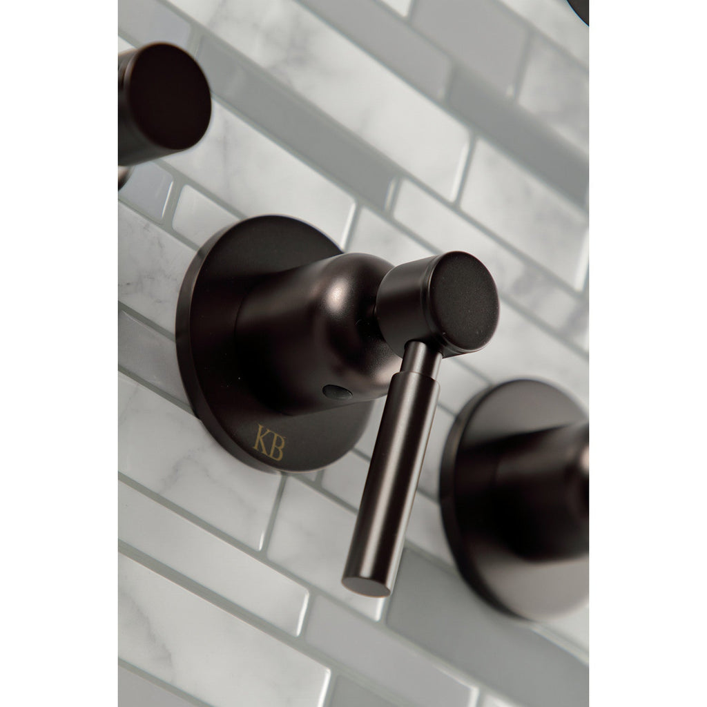 Concord Triple-Handle Tub and Shower Faucet