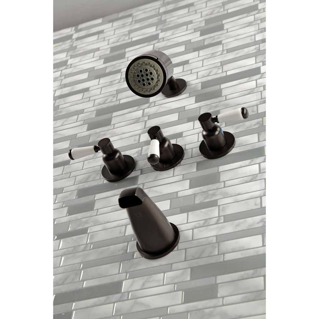 Paris Triple-Handle Tub and Shower Faucet