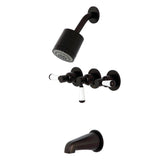 Paris Triple-Handle Tub and Shower Faucet