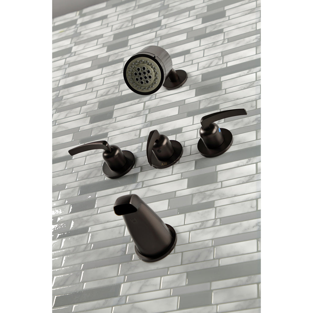 Centurion Triple-Handle Tub and Shower Faucet
