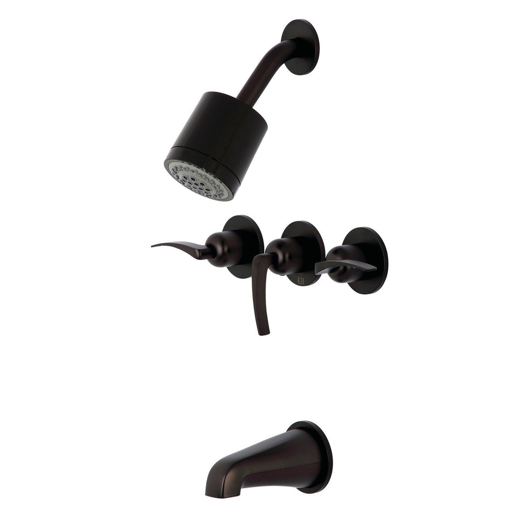 Centurion Triple-Handle Tub and Shower Faucet