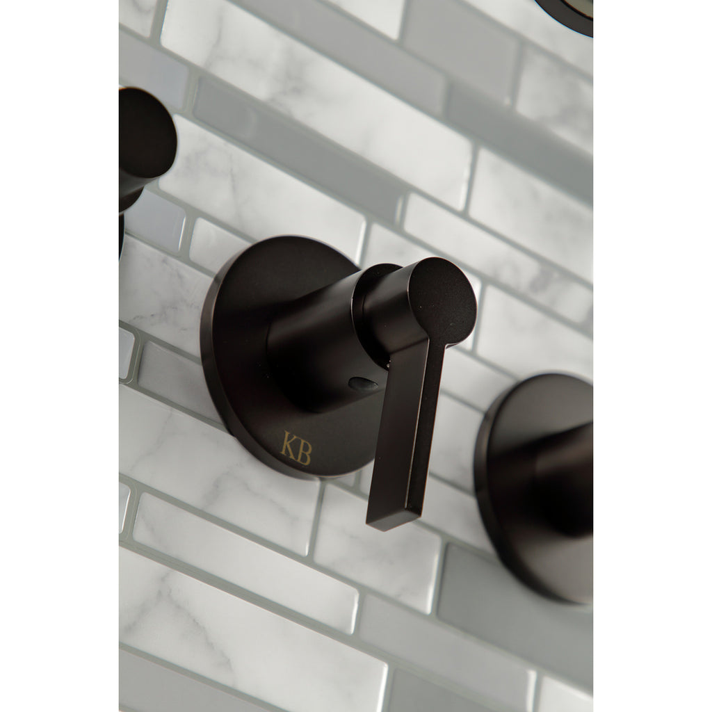 NuvoFusion Triple-Handle Tub and Shower Faucet