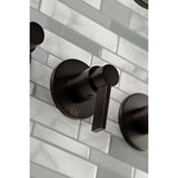 NuvoFusion Triple-Handle Tub and Shower Faucet