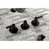 NuvoFusion Triple-Handle Tub and Shower Faucet