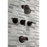 NuvoFusion Triple-Handle Tub and Shower Faucet