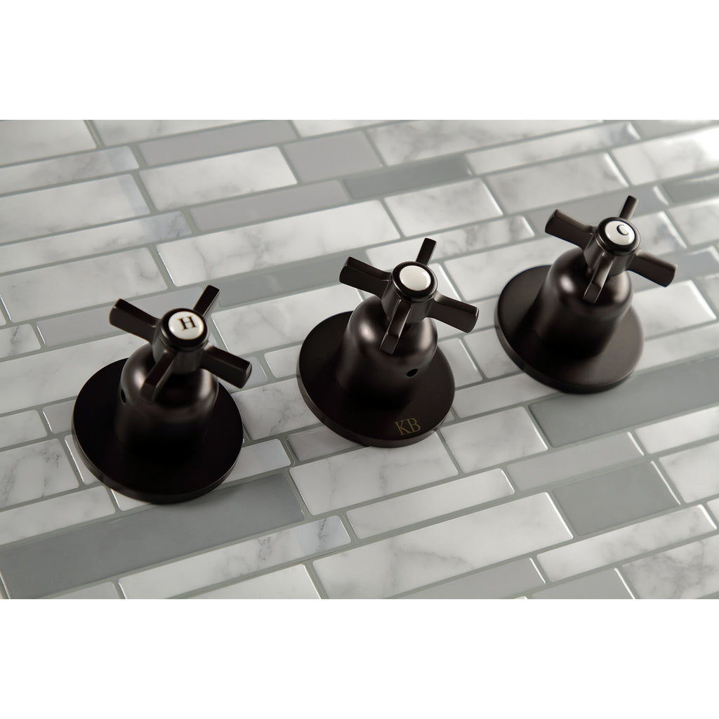 Millennium Triple-Handle Tub and Shower Faucet