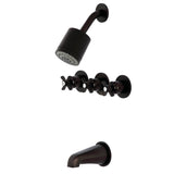 Millennium Triple-Handle Tub and Shower Faucet