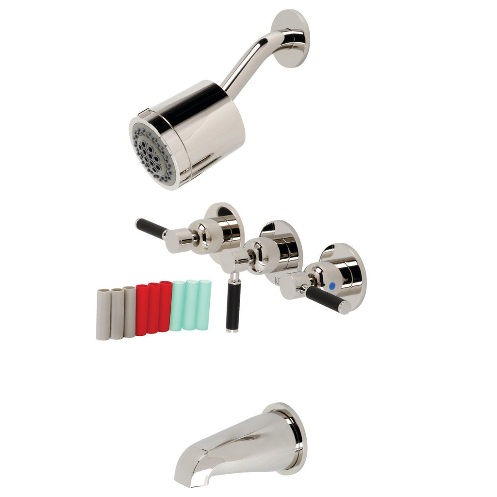 Kaiser Triple-Handle Tub and Shower Faucet