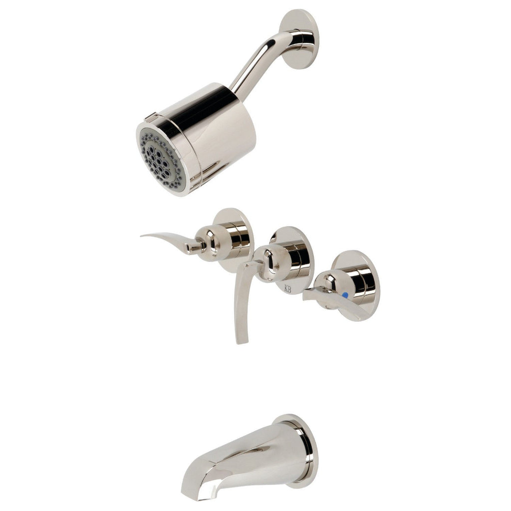 Centurion Triple-Handle Tub and Shower Faucet