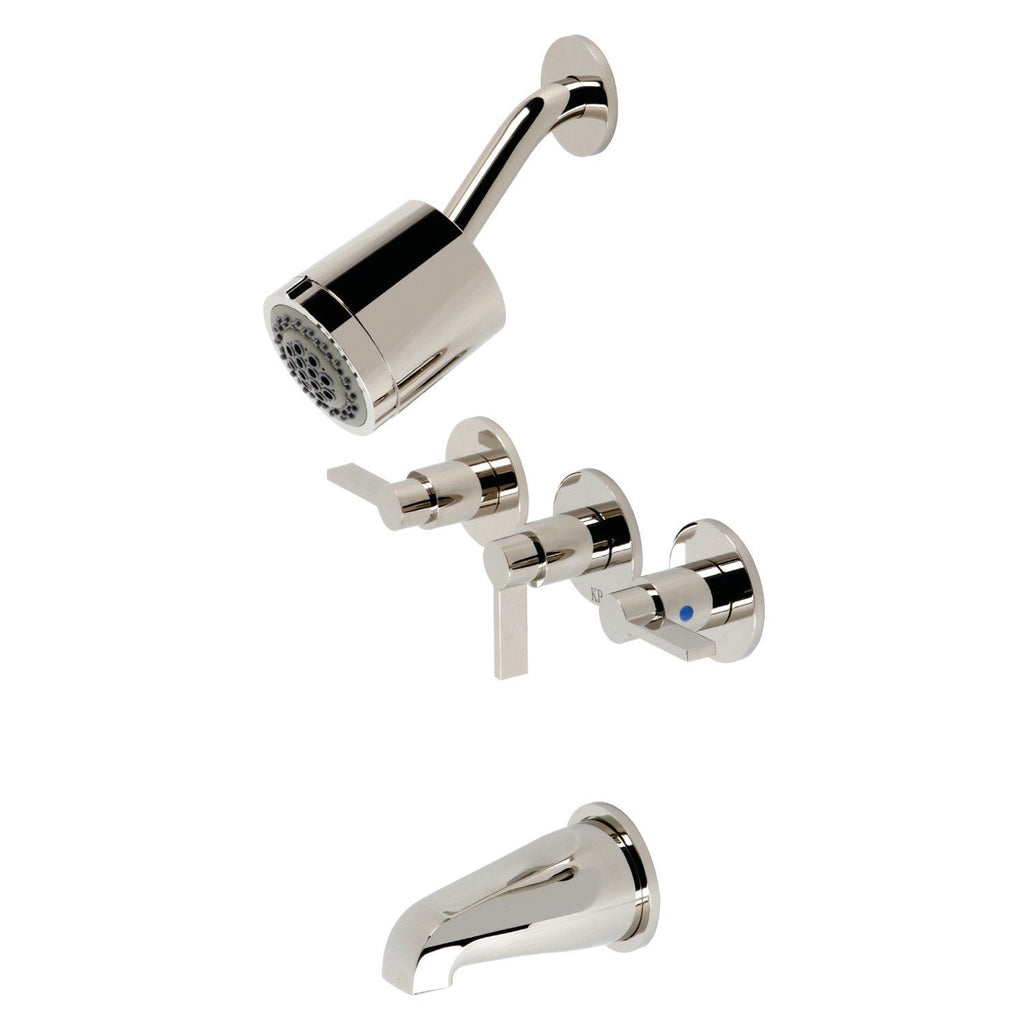 NuvoFusion Triple-Handle Tub and Shower Faucet