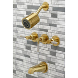 Kaiser Triple-Handle Tub and Shower Faucet