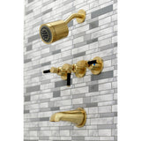 Kaiser Triple-Handle Tub and Shower Faucet
