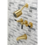 Kaiser Triple-Handle Tub and Shower Faucet
