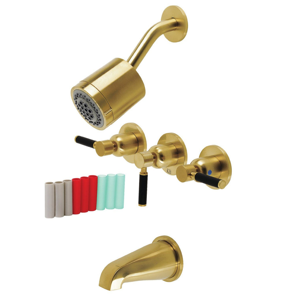 Kaiser Triple-Handle Tub and Shower Faucet