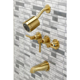 Concord Triple-Handle Tub and Shower Faucet