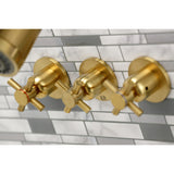 Concord Triple-Handle Tub and Shower Faucet