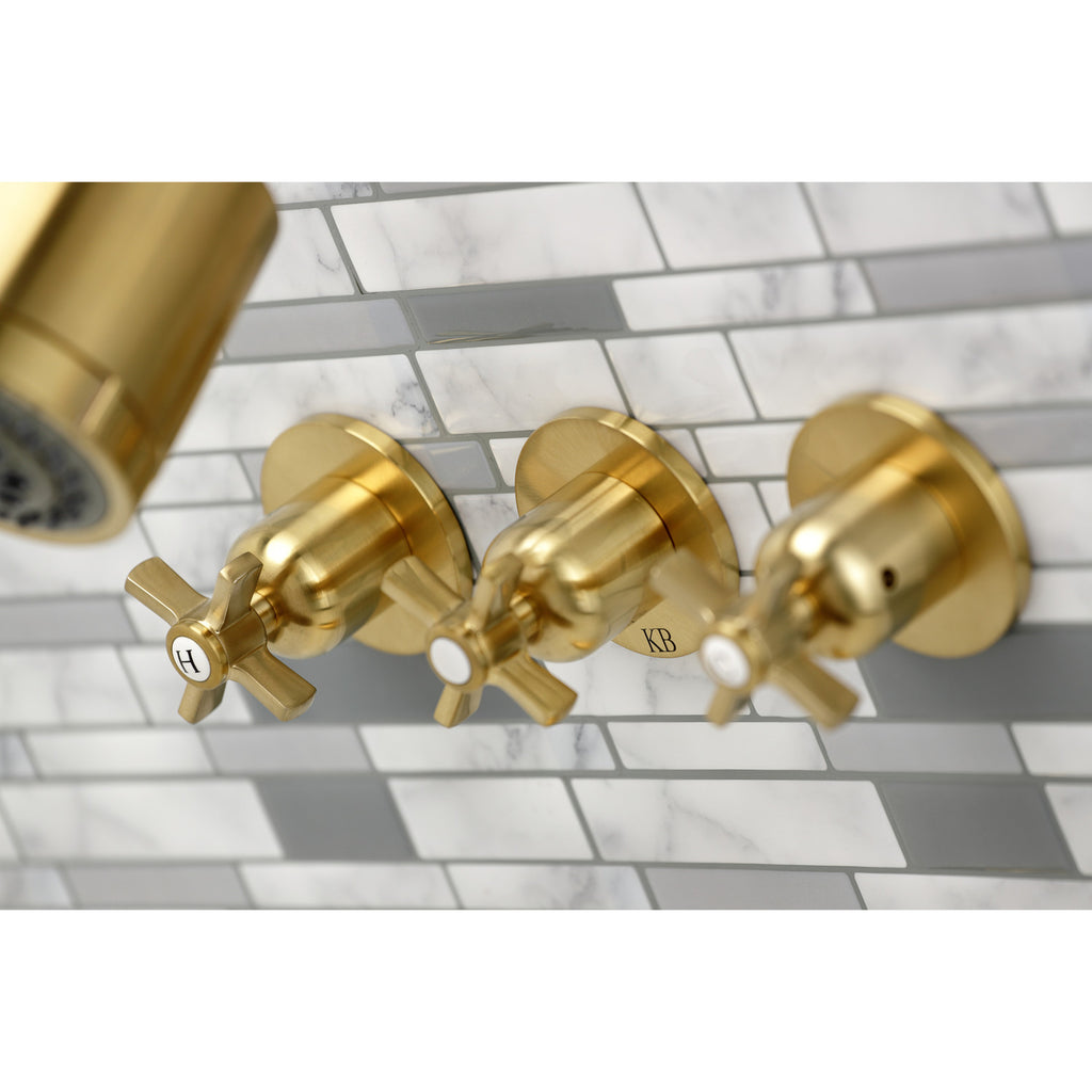 Millennium Triple-Handle Tub and Shower Faucet