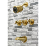 Millennium Triple-Handle Tub and Shower Faucet