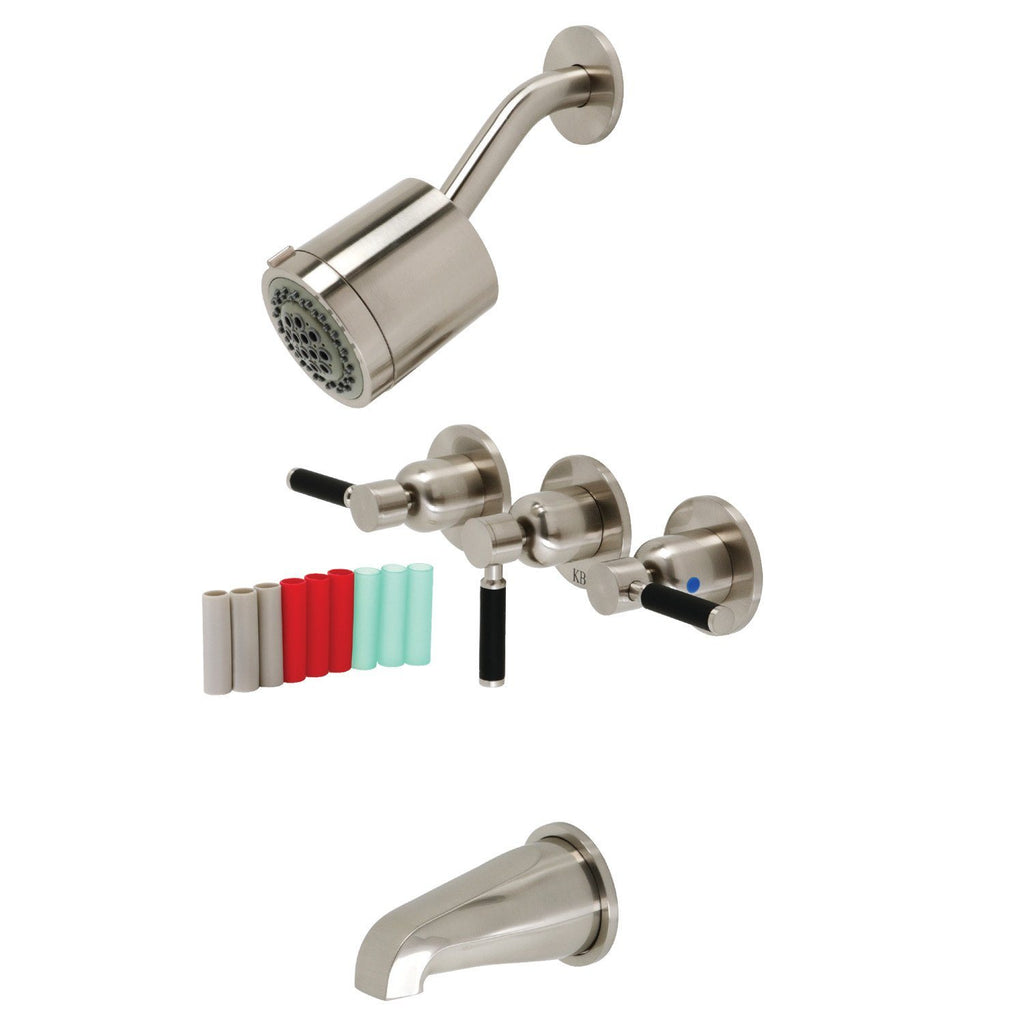 Kaiser Triple-Handle Tub and Shower Faucet
