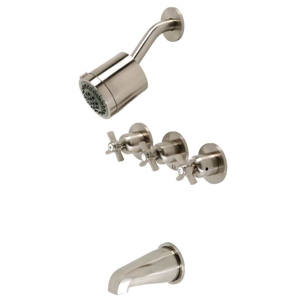 Millennium Triple-Handle Tub and Shower Faucet