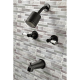 Paris Two-Handle 4-Hole Wall Mount Tub and Shower Faucet