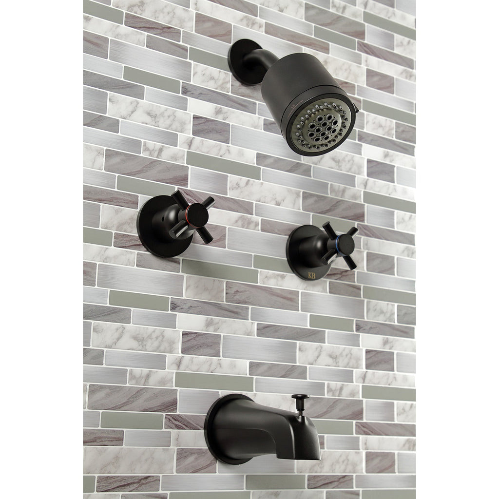 Concord Double-Handle Tub and Shower Faucet