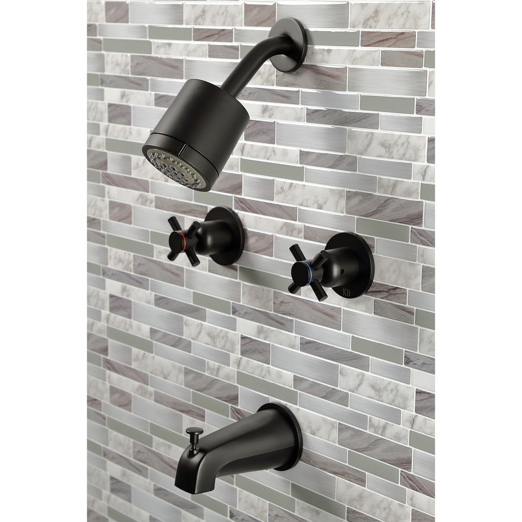 Concord Double-Handle Tub and Shower Faucet