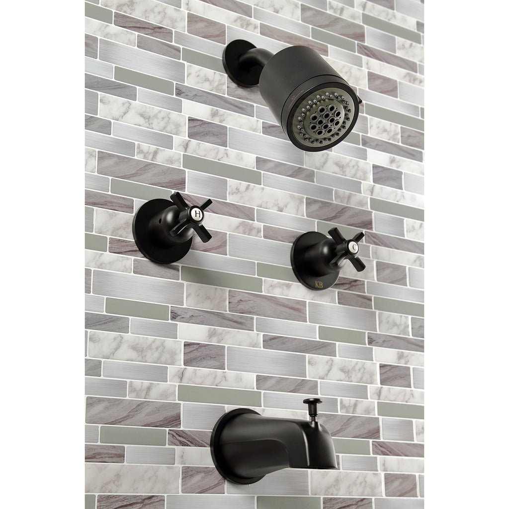 Millennium Double-Handle Tub and Shower Faucet