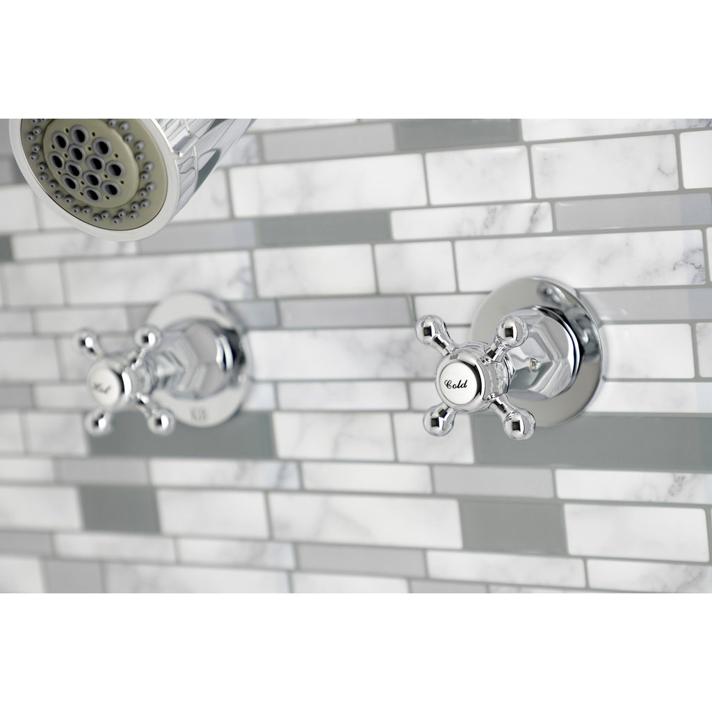 Metropolitan Double-Handle Tub and Shower Faucet