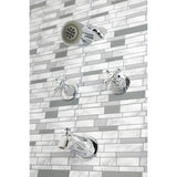 Metropolitan Double-Handle Tub and Shower Faucet