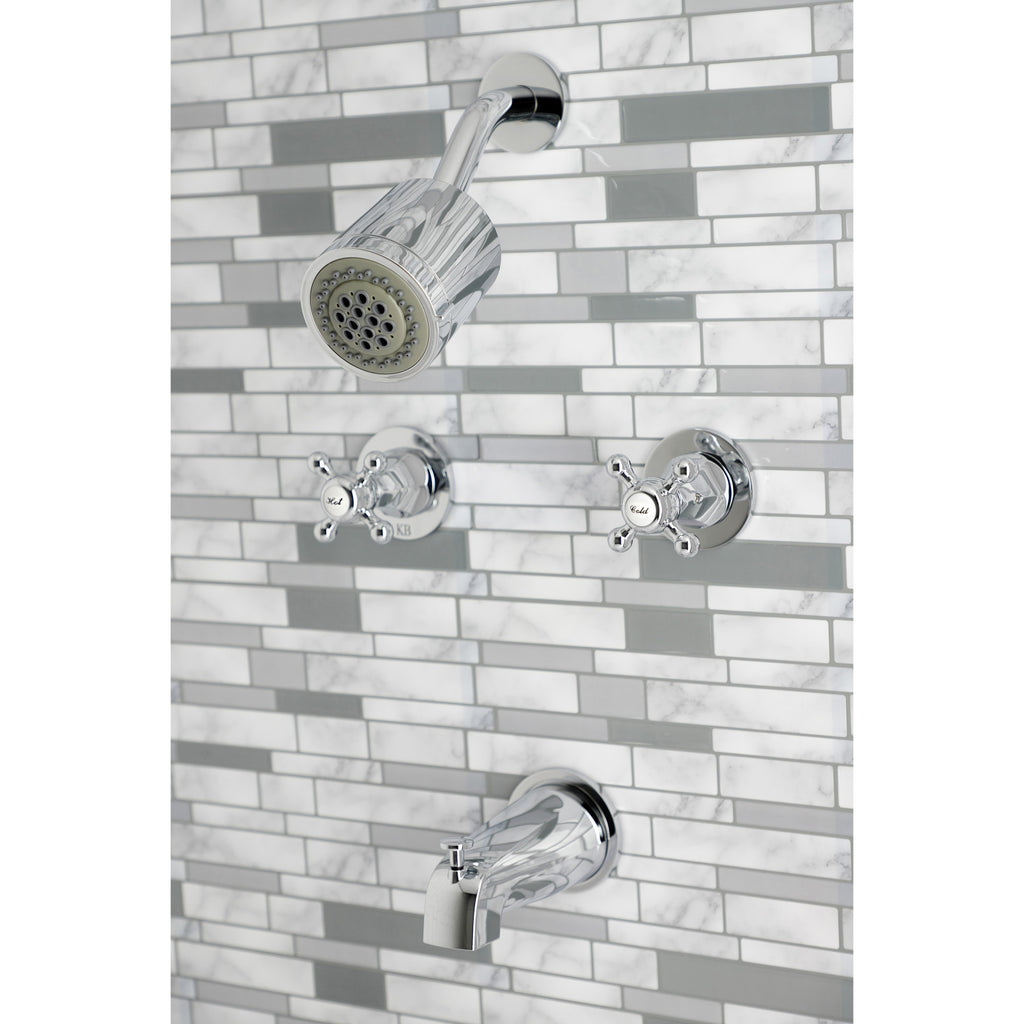Metropolitan Double-Handle Tub and Shower Faucet