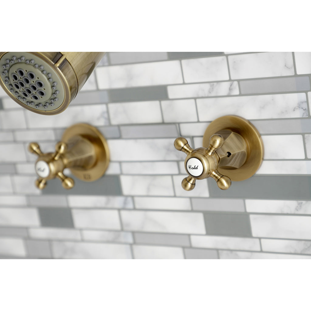 Metropolitan Double-Handle Tub and Shower Faucet