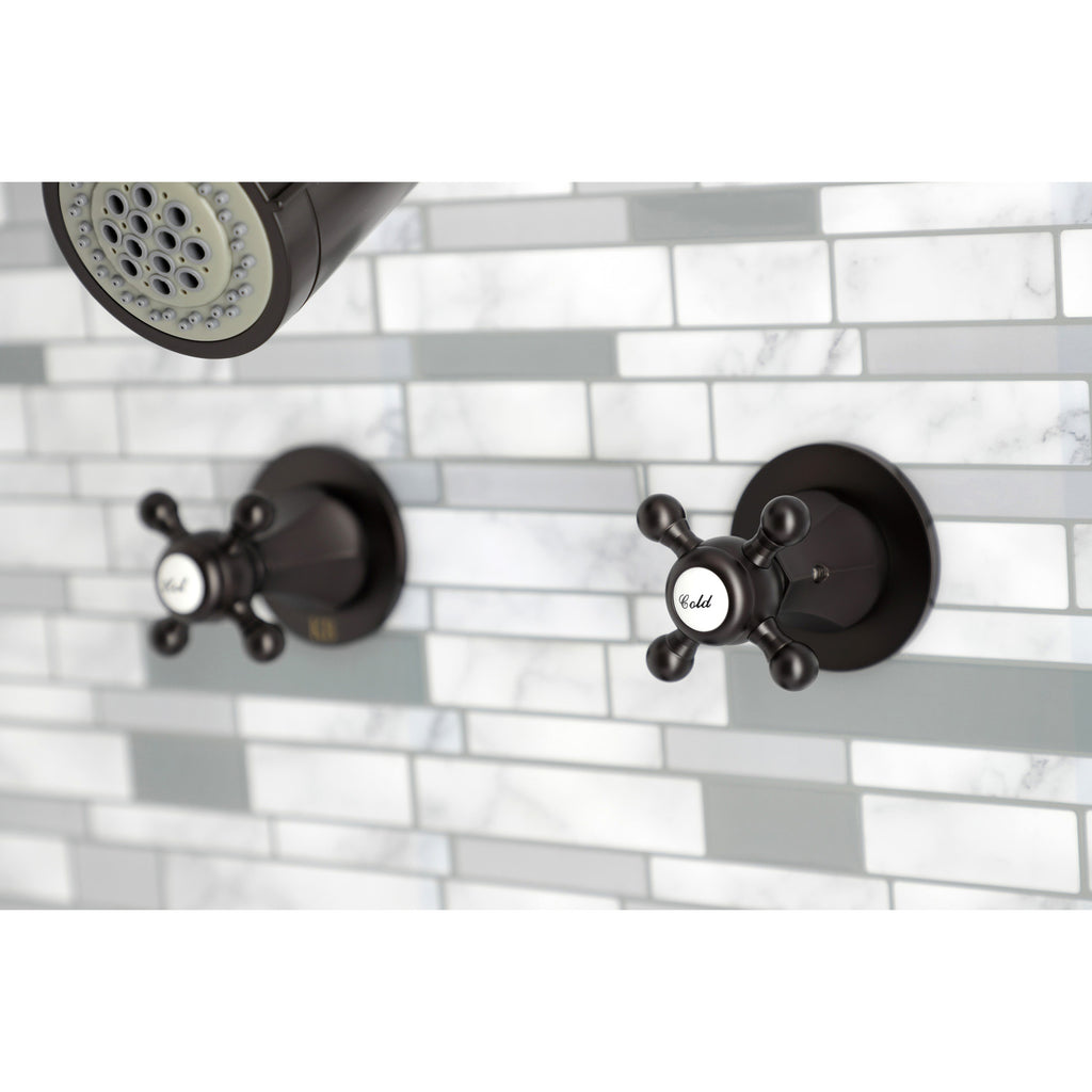 Metropolitan Double-Handle Tub and Shower Faucet