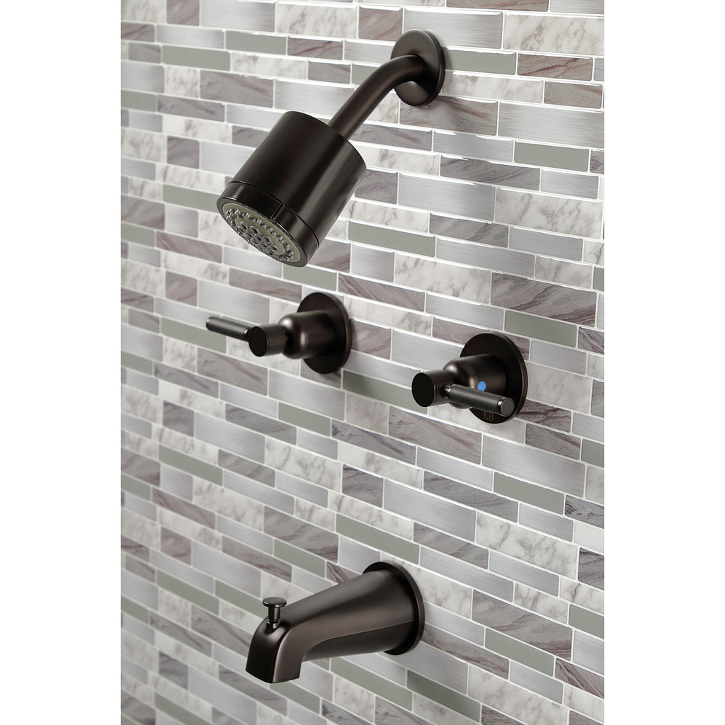 Kaiser Double-Handle Tub and Shower Faucet