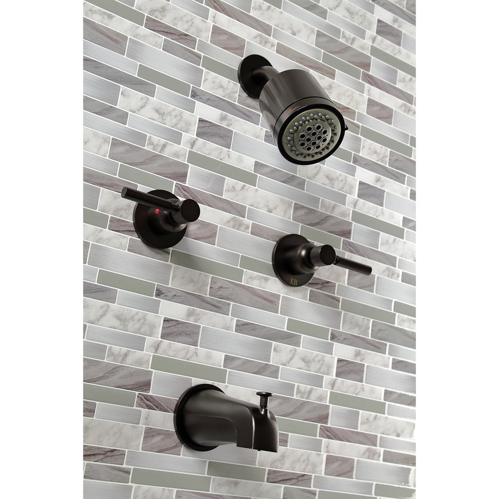 Concord Double-Handle Tub and Shower Faucet