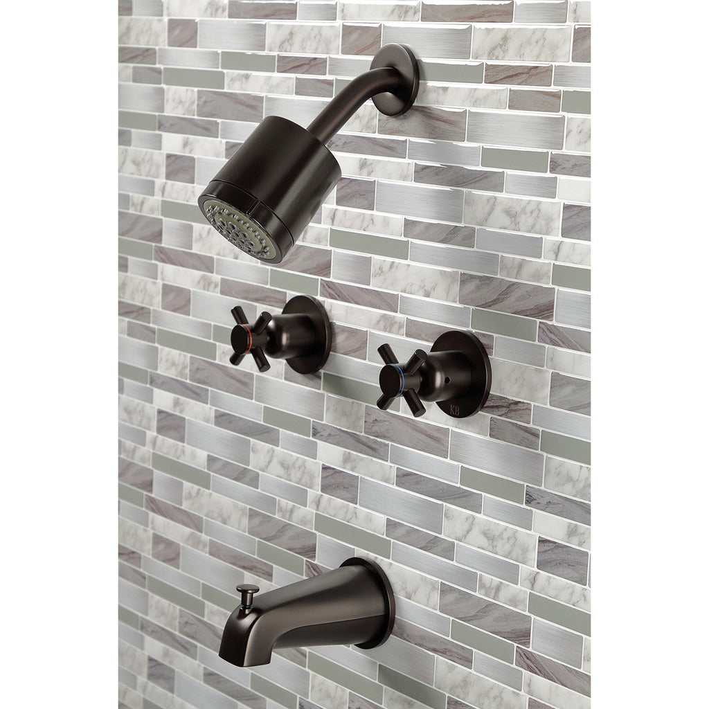 Concord Double-Handle Tub and Shower Faucet