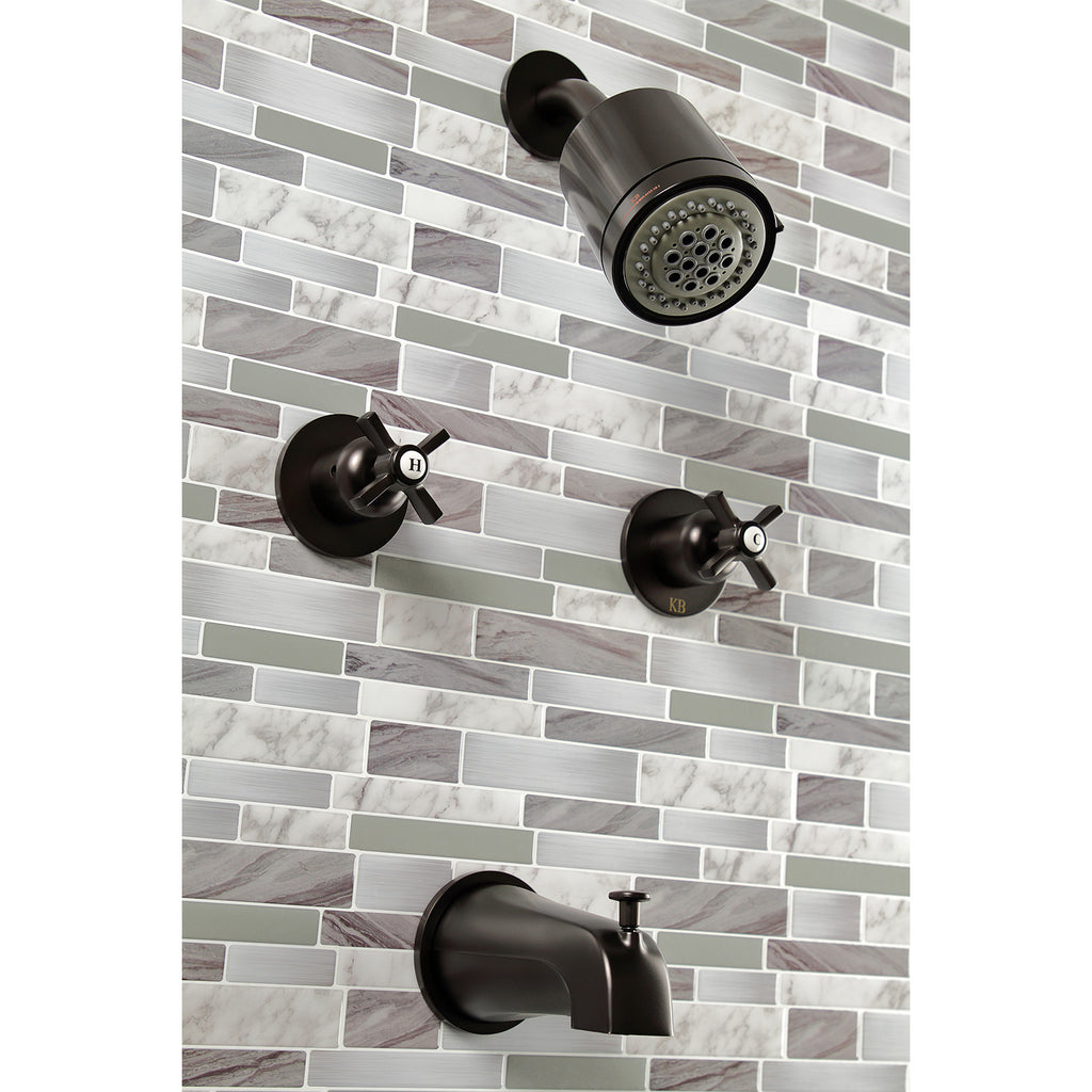 Millennium Double-Handle Tub and Shower Faucet