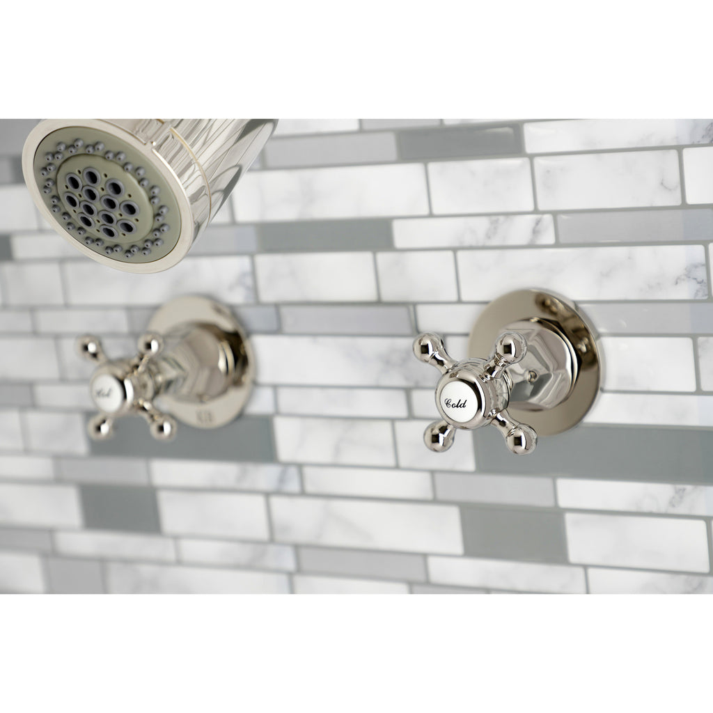 Metropolitan Double-Handle Tub and Shower Faucet