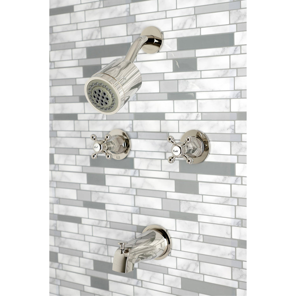 Metropolitan Double-Handle Tub and Shower Faucet