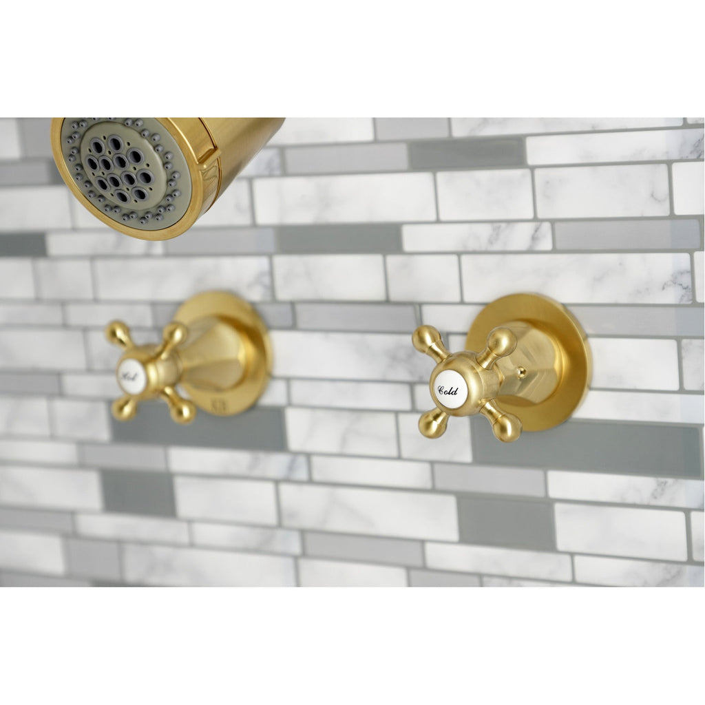 Metropolitan Double-Handle Tub and Shower Faucet