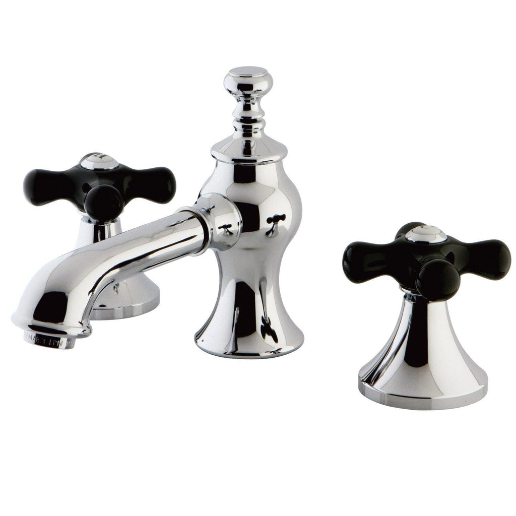 Duchess Two-Handle 3-Hole Deck Mount Widespread Bathroom Faucet with Brass Pop-Up