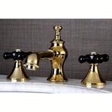Duchess Two-Handle 3-Hole Deck Mount Widespread Bathroom Faucet with Brass Pop-Up