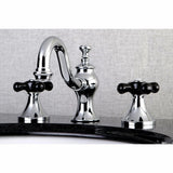 Duchess Two-Handle 3-Hole Deck Mount Widespread Bathroom Faucet with Brass Pop-Up Drain