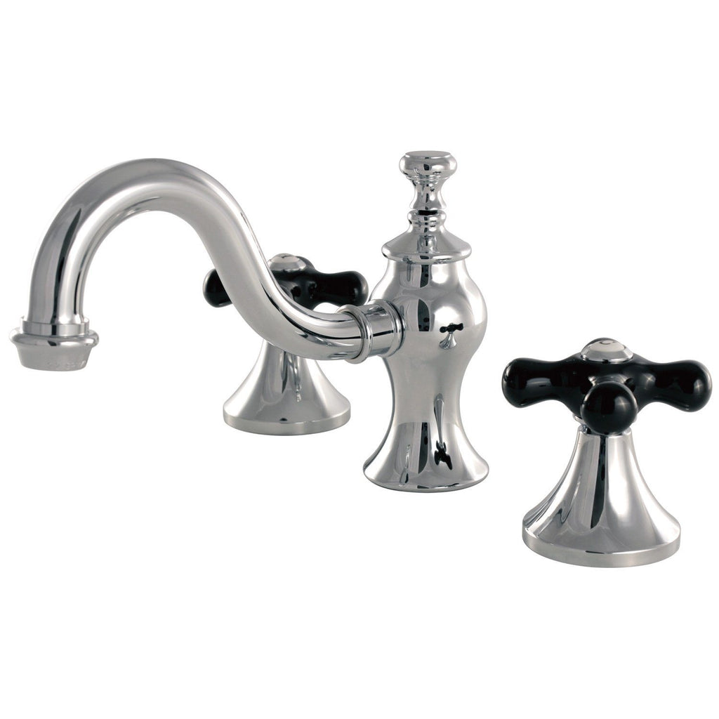 Duchess Two-Handle 3-Hole Deck Mount Widespread Bathroom Faucet with Brass Pop-Up Drain