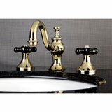 Duchess Two-Handle 3-Hole Deck Mount Widespread Bathroom Faucet with Brass Pop-Up Drain