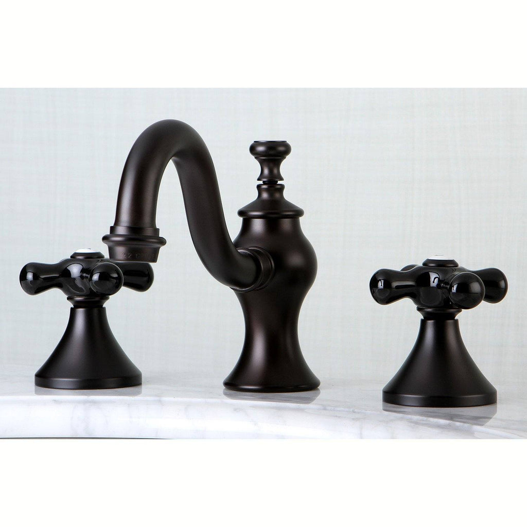 Duchess Two-Handle 3-Hole Deck Mount Widespread Bathroom Faucet with Brass Pop-Up Drain